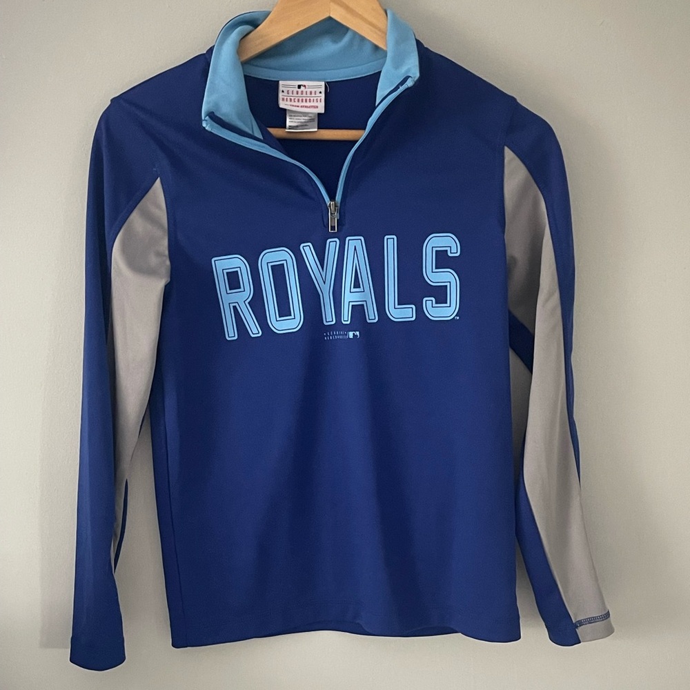 Kansas City Royals Youth Quarter Zip size medium
